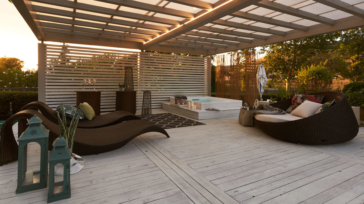 Arredamento su misura per giardino e terrazzo